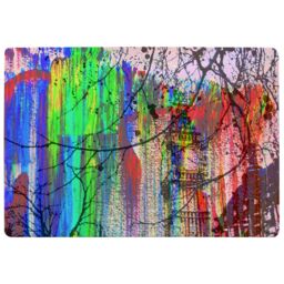 Benjamin Tate Design Big Ben & Trees Painted Rug in Natural - Size: Large - thumbnail 1
