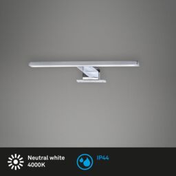 BRILONER Chrome 5W LED Mirror Light in Silver - thumbnail 3