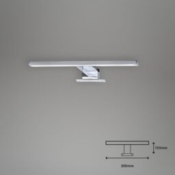 BRILONER Chrome 5W LED Mirror Light in Silver - thumbnail 7