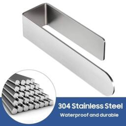 SPETLEK Silver-37cm Bathroom Hand Towel Holder Self in Silver - Size: 1000mm x 1000mm - thumbnail 2