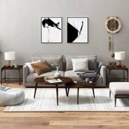 Berkfield Home Side Tables 2 pcs Smoked Oak 40x40x35 cm Engineered Wood in Brown - Size: 40 x 40 x 35 cm
