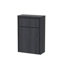 Balterley Floor Standing WC Unit - 818 x 555 x 260mm - Graphite Grey Woodgrain - thumbnail 1
