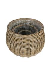 KDMD Onion Baskets with Liners Set of 3 in Brown - thumbnail 3