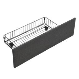 Merax 4ft6 Double Upholstered Bed with 4 Drawers, LED, Charging Station in Grey - thumbnail 9