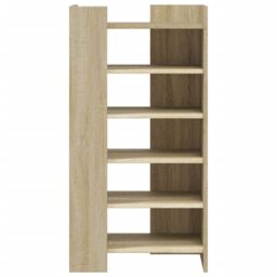 Berkfield Home Shoe Cabinet Sonoma Oak 52x37.5x100 cm Engineered Wood in Brown - thumbnail 4