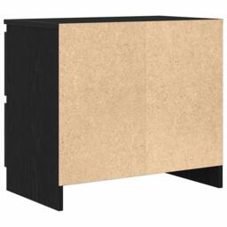 Berkfield Home TV Cabinet Black 60x35x54 cm Engineered Wood - Size: 60 x 35 x 54 cm - thumbnail 8