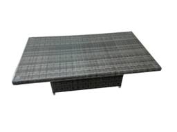 Fimous 9 Seater Rattan Corner Sofa Sets with 2 Chairs Big Stool in Dark Grey - thumbnail 3