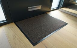 Desire Rugs Non Slip Dirt Trapper Rubber Edged PVC Barrier Door Entrance Mats in Brown - Size: 60 cm x 120 cm - thumbnail 5