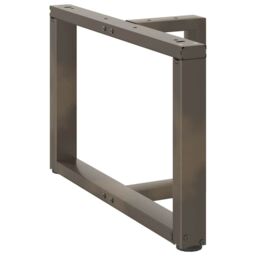 Berkfield Home Coffee Table Legs T-Shaped¬†2 pcs Natural Steel 70x25x(42-43) cm Steel in Black - thumbnail 4