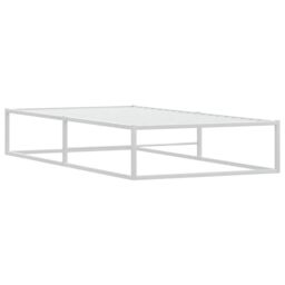 Berkfield Home Bed Frame without Mattress White 90x200 cm Metal - thumbnail 4