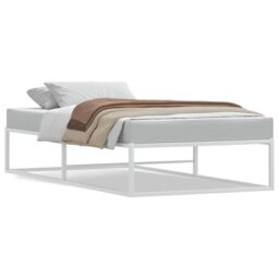 Berkfield Home Bed Frame without Mattress White 90x200 cm Metal - thumbnail 2