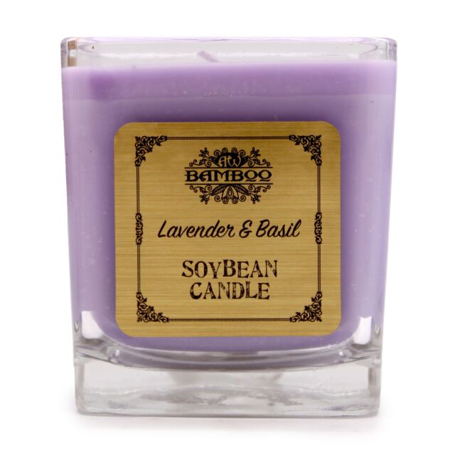 KDMD Soybean Jar Candles - Lavender & Basil in Purple - image 1