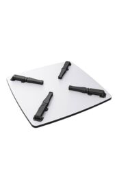 Living and Home 80cm Japanese Square Wooden Folding Table Table for Sitting Tea Room in Black - thumbnail 3