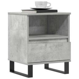 Berkfield Home Modern Bedside Cabinets 2 pcs Concrete Grey 40x35x50 cm Engineere - Size: 40 x 35 x 50 cm - thumbnail 4