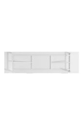 Living and Home 6-Drawer Freestanding Striped Storage Cabinet in White - thumbnail 6