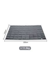 Living and Home 11Kg Ultra Soft Flannel Heavy Blanket in Grey - Size: 150 cm × 200 cm - thumbnail 7
