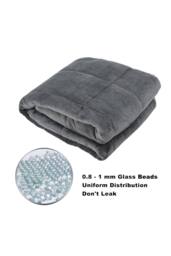 Living and Home 11Kg Ultra Soft Flannel Heavy Blanket in Grey - Size: 150 cm × 200 cm - thumbnail 4