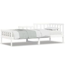 Berkfield Home Day Bed White 90x200 cm Solid Wood Pine - thumbnail 2