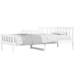 Berkfield Home Day Bed White 90x200 cm Solid Wood Pine - thumbnail 3