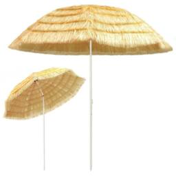 Berkfield Home Harmful Beach Umbrella Natural 300 cm Hawaii Style - thumbnail 3
