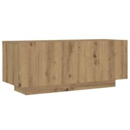 Berkfield Home TV Cabinet with LED Lights Artisan Oak 300x35x40 cm Engineered Wood in Brown - Size: 300 x 35 x 40 cm - thumbnail 8