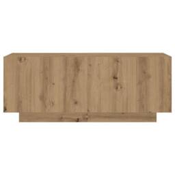 Berkfield Home TV Cabinet with LED Lights Artisan Oak 300x35x40 cm Engineered Wood in Brown - Size: 300 x 35 x 40 cm - thumbnail 9