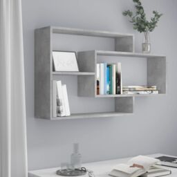 Berkfield Home Wall Shelf Concrete Grey 104x20x58.5 cm Engineered Wood