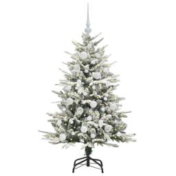 Berkfield Home Artificial Pre-lit Christmas Tree with Ball Set Green 120 cm - thumbnail 3