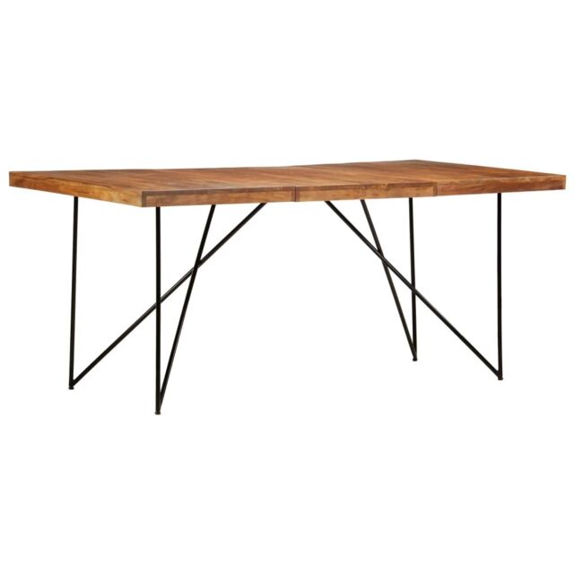 Berkfield Home Dining Table 180x90x76 cm Solid Acacia Wood in Brown - Size: 180 x 90 x 76 cm - image 1