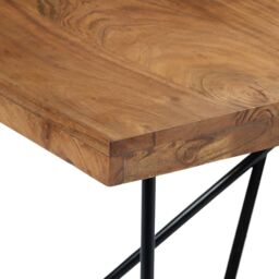 Berkfield Home Dining Table 180x90x76 cm Solid Acacia Wood in Brown - Size: 180 x 90 x 76 cm - thumbnail 4