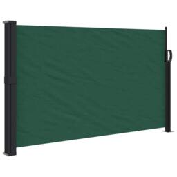 Berkfield Home Retractable Side Awning Dark Green 120x500 cm - thumbnail 3