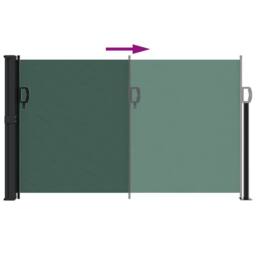 Berkfield Home Retractable Side Awning Dark Green 120x500 cm - thumbnail 5