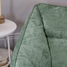 icon Cecilia Bean Bag Sofa Grey Giant Chenille Bean Bag Chair in Green - Size: 2XL - thumbnail 7