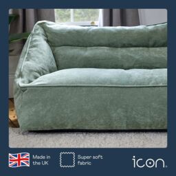 icon Cecilia Bean Bag Sofa Grey Giant Chenille Bean Bag Chair in Green - Size: 2XL - thumbnail 4