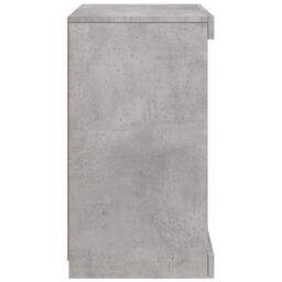 Berkfield Home Sideboard with LED Lights Concrete Grey 41x37x67 cm - Size: 41 x 37 x 67 cm - thumbnail 7