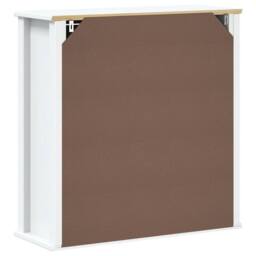 Berkfield Home Bathroom Wall Cabinet BERG White 69.5x27x71.5 cm Solid Wood - thumbnail 6
