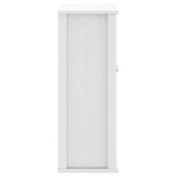 Berkfield Home Bathroom Wall Cabinet BERG White 69.5x27x71.5 cm Solid Wood - thumbnail 5