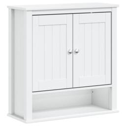 Berkfield Home Bathroom Wall Cabinet BERG White 69.5x27x71.5 cm Solid Wood - thumbnail 2