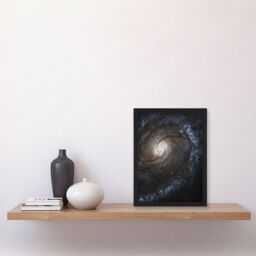 Artery8 Hubble Space Telescope Image M100 WFC3 Spiral Galaxy w/ Two Blue Starbirthing Lanes Of Dust Clouds & Gas Art Print Framed Poster Wall Decor - thumbnail 2