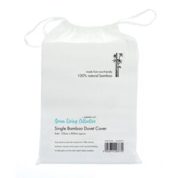 Home & Living Bamboo Duvet Cover in White - Size: Double - thumbnail 1