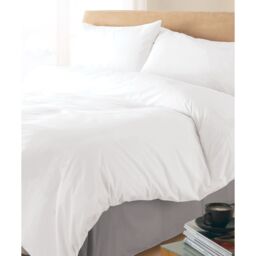 Home & Living Bamboo Duvet Cover in White - Size: Double - thumbnail 4