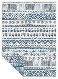 THE RUGS Reversible Outdoor Rugs in Aztec Design Duo Weave Collection in Blue - Size: 120 cm x 170 cm - thumbnail 6