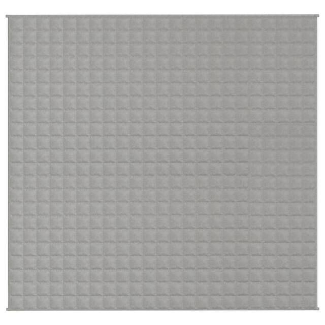 Berkfield Home Weighted Blanket Grey 220x230 cm King 15 kg Fabric - image 1