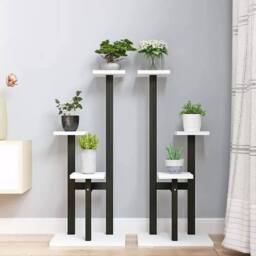 KORVIXA 3 Tier Plant Display Stand Indoor Outdoor Garden Flower Pot Shelf Rack - thumbnail 3