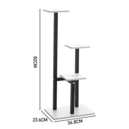 KORVIXA 3 Tier Plant Display Stand Indoor Outdoor Garden Flower Pot Shelf Rack - thumbnail 2