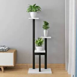 KORVIXA 3 Tier Plant Display Stand Indoor Outdoor Garden Flower Pot Shelf Rack - thumbnail 4