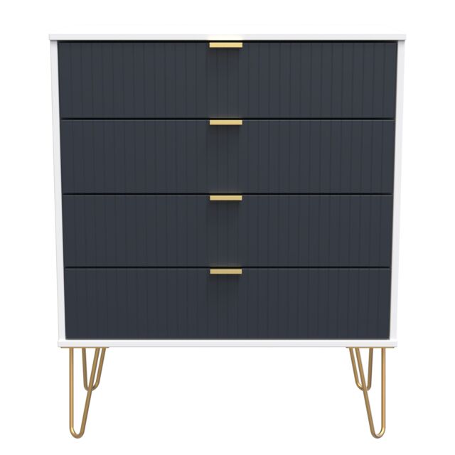 Ready Assembled 2 U Bexley 4 Drawer Chest (Ready Assembled) in Dark Blue - image 1