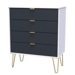 Ready Assembled 2 U Bexley 4 Drawer Chest (Ready Assembled) in Dark Blue - thumbnail 5