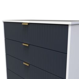 Ready Assembled 2 U Bexley 4 Drawer Chest (Ready Assembled) in Dark Blue - thumbnail 8