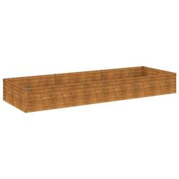 Berkfield Home Garden Raised Bed 291x100x36 cm Corten Steel in Brown - Size: 291 x 100 x 36 cm - thumbnail 3